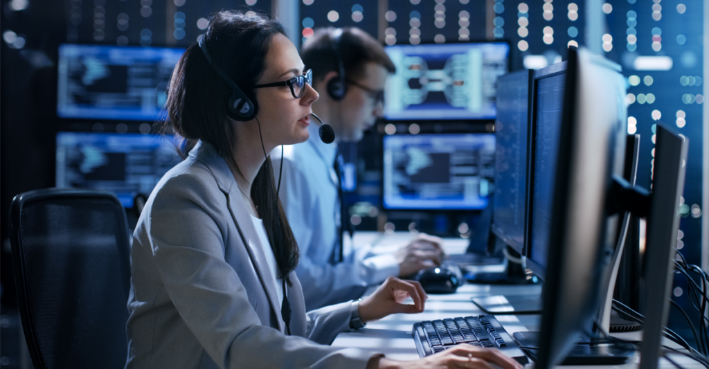 dispatchers at their computers